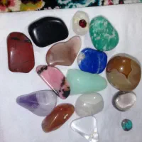 ۱۵سنگ موکلدار یاقوت زمردیشم اماتیس در عتیقه قدیمی