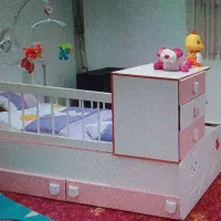 تخت کودک و نوجوانی کیتی   بسیار تمیز و سالم