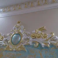 پتینه ورق طلا رنگ امیزی گچبری|خدمات پیشه و مهارت|اهواز, شهرک حفاری|دیوار