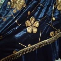 لباس محلی شیک رنگ سورمه ای