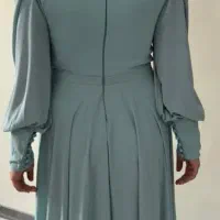 لباس مجلسی حریر سبزآبی سایز ۳۸-۴۰|لباس|فردیس, شهرک ناز|دیوار