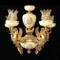 لوستر چینی برنز/برنز مدل فرشته|لوستر و چراغ آویز|تبریز, |دیوار