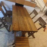 میز ناهارخوری تاشو پنج نفره درحدنو