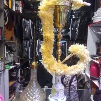 قلیان برنجی تنگ سه پوسته و سیلیکونی