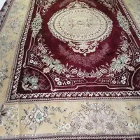 فرش ماشینی زرشکی