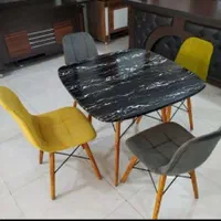 میز ناهارخوری فایبر گلاس پارچه ای لمسه دار|میز و صندلی غذاخوری|کرمانشاه, |دیوار