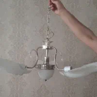 لوستر سه شاخه سالم و شیک