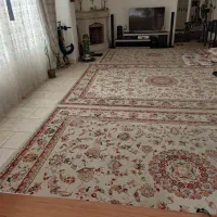 فرش ۱۵۰۰شانه گل برجسته ابریشم