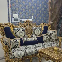 مبل استیل سلطنتی ۱۲نفره میزغذاخوری ۸ و میز تلوزیون|مبلمان خانگی و میز عسلی|تهران, اقدسیه (شهرری)|دیوار