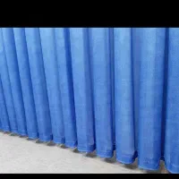 پرده دو رنگ سفید آبی نوی نو|پرده، رانر، رومیزی|لاهیجان, طالقانی|دیوار