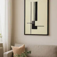 «تابلو رنگ روغن مینیمال کاردست بانوی هنرمندحرفه ای