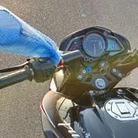 ns200 سفید مشکی|موتورسیکلت|کاشان, فاز ۲ ناجی آباد|دیوار