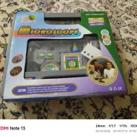 میکروسکوپ دانش آموزی کاملا نو همراه با وسایل