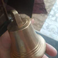 زنگ برنجی کلیسایی دستی عتیقه