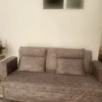 مبل سه نفره . حالت تخت میشه وقتی باز میشه|تخت و سرویس خواب|قم, زنبیل آباد|دیوار