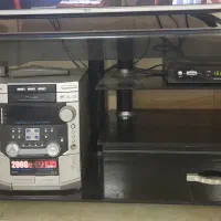 میزتلویزیون شیشه ای وظبط۲۰۰۰وات سامسونگ سه دیسک