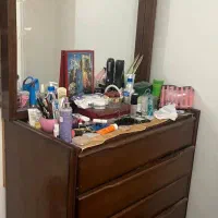 فروش فوری دراور چوبی ۵ کشو به همرا آینه|جاکفشی، کمد، دراور|تهران, پونک|دیوار