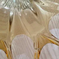 میوه خوری هشت حلقه عسلی کریستال بوهیمیا|ظروف سرو و پذیرایی|هشتگرد, مدرس|دیوار