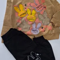 ست دورس دخترانه با نگین کاری (پوشاک باران)