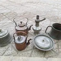 کتری قلم قلیون مشربه حنادون قاجاری قدیمی عتیقه