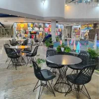 میز و صندلی کافه مدل کاملیا طرح سنگ