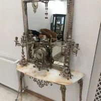 ایینه شمعدان برنز