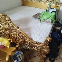 تخت خواب کامل همراه با تشک و اینه دراور