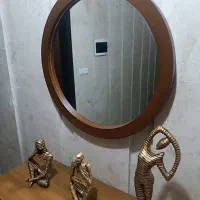 اینه گرد چوبی نو|آینه|گلپایگان, |دیوار