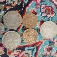 شیش عدد سکه پهلوی و جمهوری|کلکسیون سکه، تمبر، اسکناس|رفسنجان, |دیوار