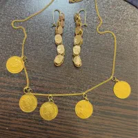 گردنبندو گوشواره طلا