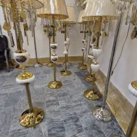 آباژور با ۲ تا چینی و کریستال  درجه یک