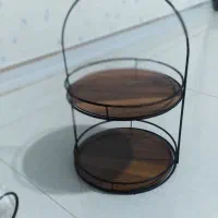 سینی چوبی واستندشیرینی|ظروف سرو و پذیرایی|کرمان, |دیوار