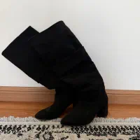 بوت بلند جیر مشکی