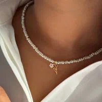 هدیه روز مادر پلاک طلا و مروارید پرورشی