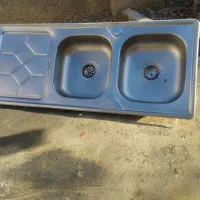 کابینت آبچکان و سینک ظرفشویی دوقلو دست دوم کارکرده