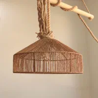 لوستر کلاهی رافیا بوهو