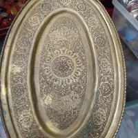یک عدد سینی و دو عدد قفل اینگلیسی|کلکسیون اشیاء عتیقه|اهواز, نادری|دیوار