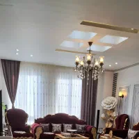 پرده حریرشیشه عرض ۱۰متربازیرپرده ای ودودستک