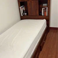 تخت خواب تاج دار به همراه تشک|تخت و سرویس خواب|رشت, گلسار|دیوار