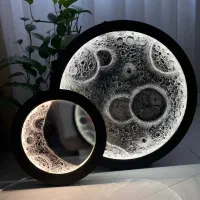 تابلو و آینه طرح ماه