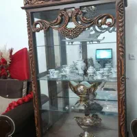 بوفه کنده کاری شده چوبی