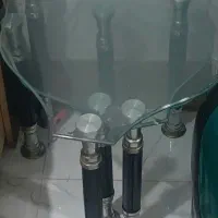 میز عسلی شیشه ای