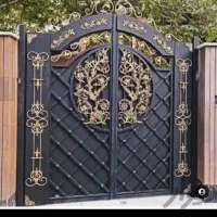 ورق درب حیاط سینکیو سرامیک نمای باغی باکس ویلا