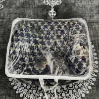 روتختی دو نفره مخمل طلا کوب ۱۰ تیکه