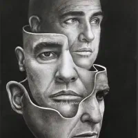 تابلو هایپررئال سیاه قلم