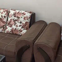 سرویس مبلمان 4 نفره همراه با عسلی|مبلمان خانگی و میز عسلی|مشهد, ابوذر|دیوار