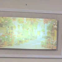 تابلو چراغدار با طرح منظره