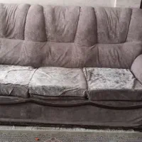 کاناپه راحتی سه نفره(تک) کرم شکلاتی