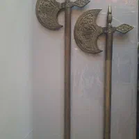 جفت تبرزین برنجی قدیمی