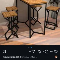 میز و صندلی ناهار خوری صندلی اپن دکوراسیون مغازه|میز و صندلی غذاخوری|بهارستان, |دیوار